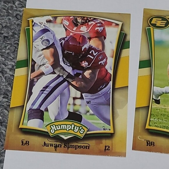Humpty's Family Restaurant 35th Anniversary CFL Football Cards Lot Of 9 2012 HTF - Picture 10 of 12